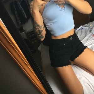 Black shorts